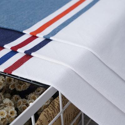 New design auto-striped pique knit fabric men's polo shirt sport shirt cotton pique fabric