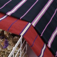 Factory wholesale knitting jersey men's wear striped jersey fabric T shirt plain cotton cloth