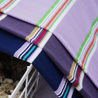 26S shirting fabrics 100% cotton striped organic cotton knitted  fabric