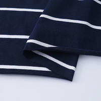 New products with competitive prices striped linen feeling single jersey fabric yarn dyed 100 cotton fabric for t-shirt