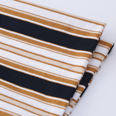 40S shirting fabrics 100% cotton striped organic cotton fabric