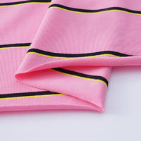 Wojun textile striped children jersey fabric colored yarn linen fabrics wholesale